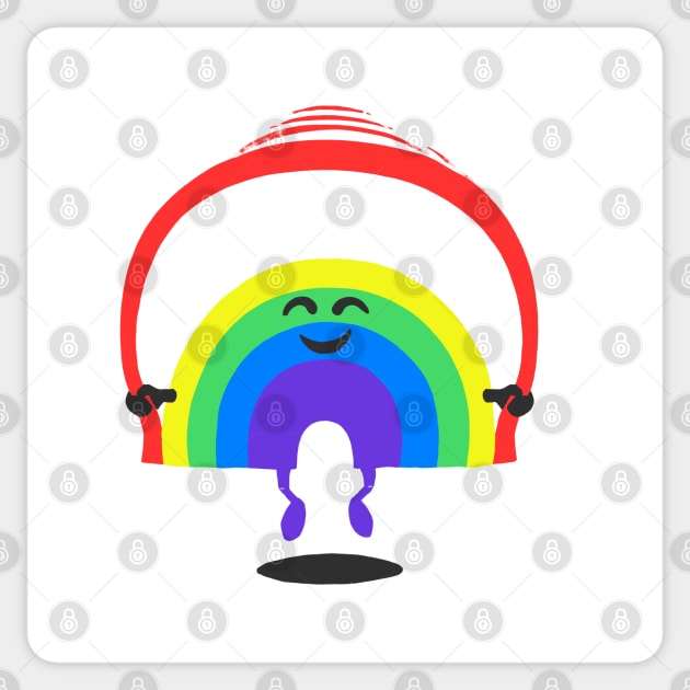 Rainbow Jump Rope Sticker by boostr29